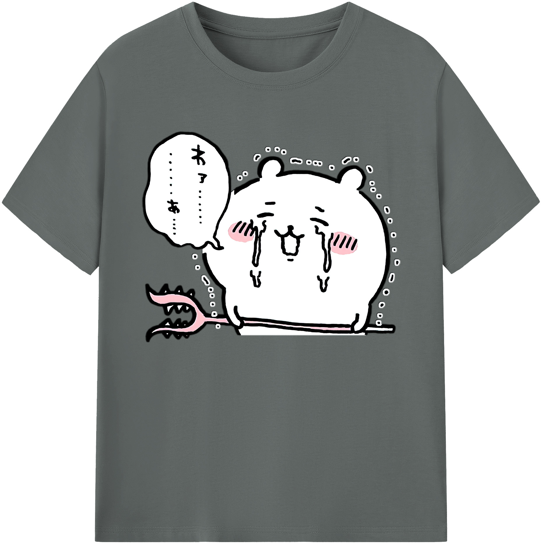 （画像用） ちいかわ ちいかわ Chii-kawa chiikawa 綿100％ メンズ半袖Tシャツ｜肌触りやわらか＆通気性